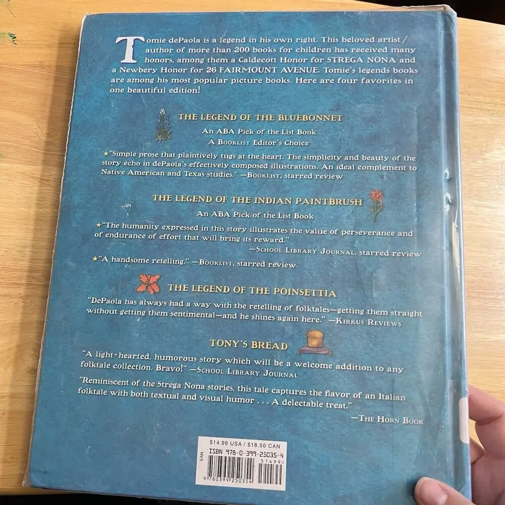Tomie dePaolas Big Book of Favorite Legends Hardcover Childrens Story Book